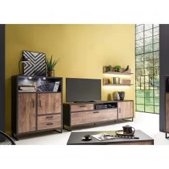 Red Living Tablettes murales Hixson (lot de 2) - Imitation chêne de tonneau / Noir 9 Red Living Tablettes murales Hixson (lot de 2) - Imitation chêne de tonneau / Noir -Meubles de salon Soldes 1000209017 210106 06024000005 MOOD DETAILS P000000001000209017 mood