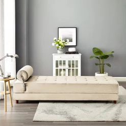 Jack & Alice Méridienne Tavani (convertible) - Velours Deja: Créme 14 Jack & Alice Méridienne Tavani (convertible) - Velours Deja: Créme -Meubles de salon Soldes 1000209039 210108 10015700199 MOOD DETAILS P000000001000209039 mood