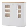 Loftscape Buffet haut Mundai - Avec éclairage  - Blanc / Imitation chêne de Wotan -Meubles de salon Soldes 1000209049 200402 14342400027 IMAGE P000000001000209049