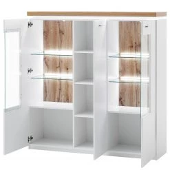 Loftscape Buffet haut Mundai - Avec éclairage - Blanc / Imitation chêne de Wotan 12 Loftscape Buffet haut Mundai - Avec éclairage - Blanc / Imitation chêne de Wotan -Meubles de salon Soldes 1000209049 200402 14342800031 DETAILS P000000001000209049