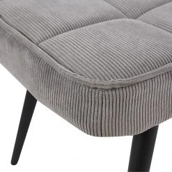 Repose-pieds capitonné Bixby - Velours côtelé -Meubles de salon Soldes 1000209129 200415 11583100016 DETAILS P000000001000209129