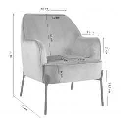 Mørteens Fauteuil Bohemia - Velours - Gris - Sans repose-pieds - Velours 29 Mørteens Fauteuil Bohemia - Velours - Gris - Sans repose-pieds - Velours -Meubles de salon Soldes 1000209131 200415 11590300045 SKETCH DETAILS P000000001000209131 sketch