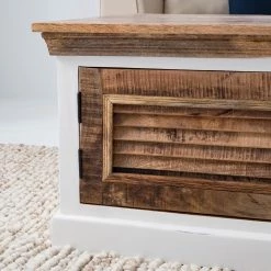 Maison Belfort Table basse Newhaven - Manguier massif - Manguier / Blanc 22 Maison Belfort Table basse Newhaven - Manguier massif - Manguier / Blanc -Meubles de salon Soldes 1000209374 210311 08073800006 DETAILS P000000001000209374