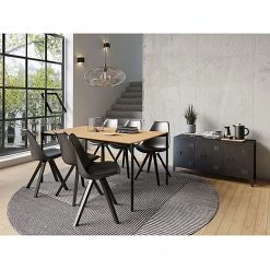 Loftscape Buffet Norwell - Métal - Noir -Meubles de salon Soldes 1000209627 210115 07223900002 MOOD DETAILS P000000001000209627 mood