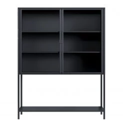 Loftscape Buffet haut Cowee II - Verre / Métal - Noir -Meubles de salon Soldes 1000209633 200706 13424100028 DETAILS P000000001000209633