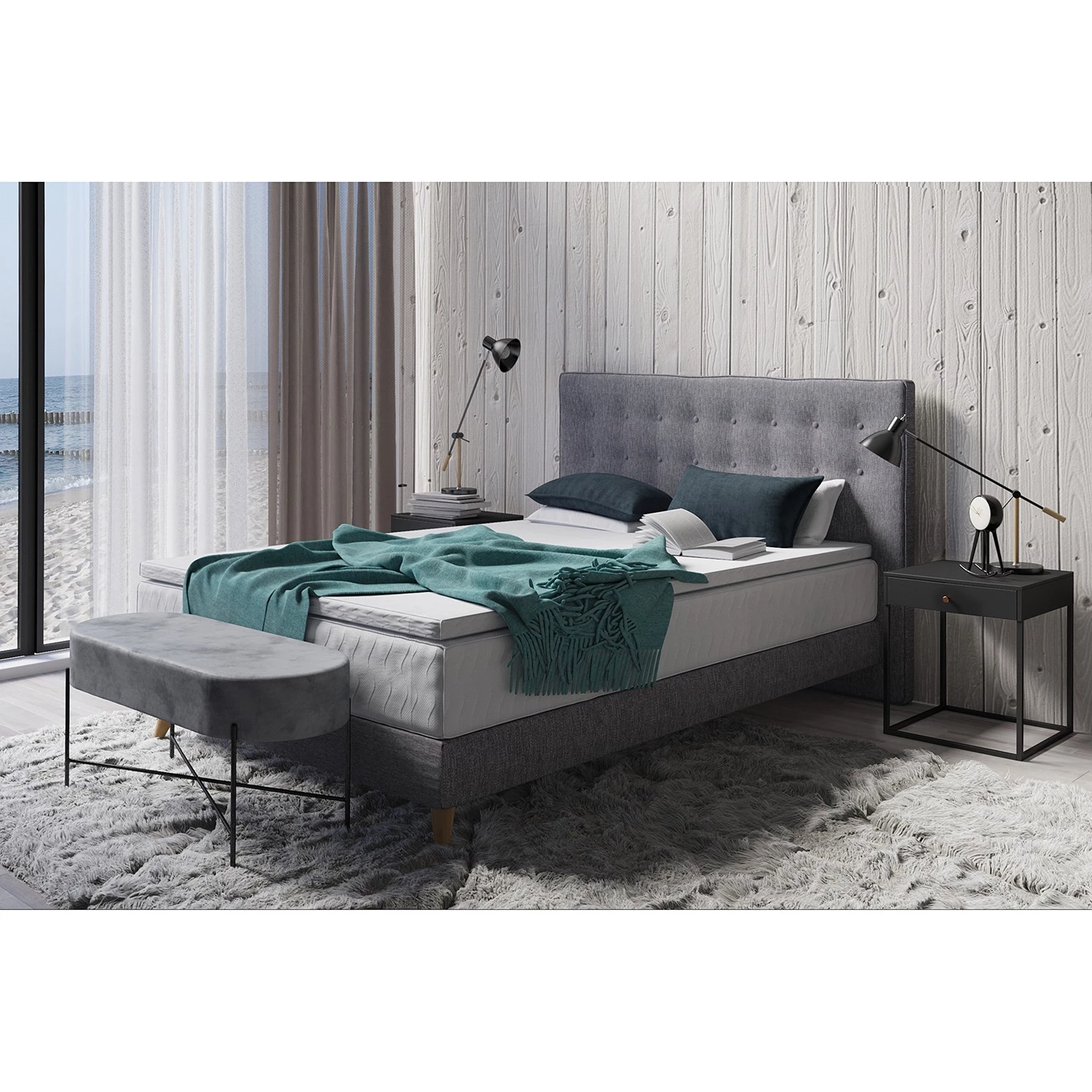 Loftscape Bout de canapé Potton - Métal - Noir 4 Loftscape Bout de canapé Potton - Métal - Noir – Image 2