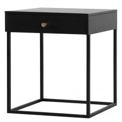 Loftscape Bout de canapé Potton - Métal - Noir