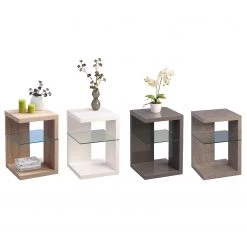 Loftscape Bout de canapé Lyman - Imitation béton -Meubles de salon Soldes 1000209647 200406 13045800012 DETAILS P000000001000209647