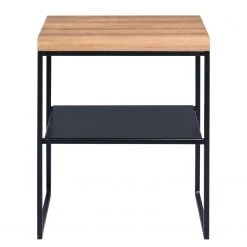 Loftscape Bout de canapé Saxton - Imitation chêne / Noir -Meubles de salon Soldes 1000209651 200406 13050700023 DETAILS P000000001000209651