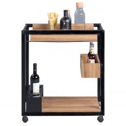 Loftscape Bout de canapé Kadoka II - Imitation chêne / Noir -Meubles de salon Soldes 1000209675 200406 13055400081 DETAILS P000000001000209675