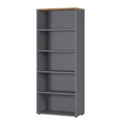 Germania Étagère de bureau GW-Agenda - Imitation chêne Grandson / Graphite - 80 x 197 cm