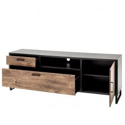 Red Living Ensemble meubles TV Hixson II (4 élém.) - Imitation chêne de tonneau / Noir 25 Red Living Ensemble meubles TV Hixson II (4 élém.) - Imitation chêne de tonneau / Noir -Meubles de salon Soldes 1000210794 200430 14330700034 DETAILS P000000001000210794