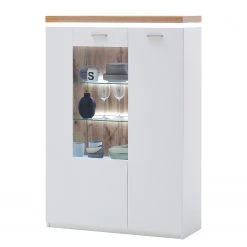 Loftscape Ensemble meubles TV Mundai II (3 élém.) - Avec éclairage  - Blanc / Imitation chêne de Wotan -Meubles de salon Soldes 1000210798 200430 14332600056 DETAILS P000000001000210798