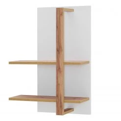 Loftscape Ensemble meubles TV Mundai II (3 élém.) - Avec éclairage  - Blanc / Imitation chêne de Wotan -Meubles de salon Soldes 1000210798 200430 14333500061 DETAILS P000000001000210798