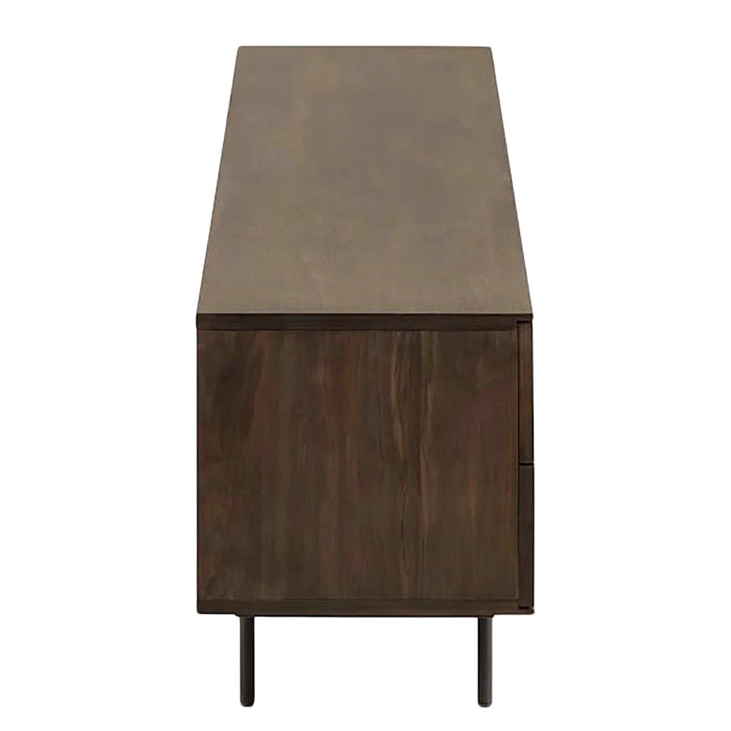 Red Living Meuble TV Kluuvi - Placage en bois véritable - Noyer / Noir 6 Red Living Meuble TV Kluuvi - Placage en bois véritable - Noyer / Noir – Image 4