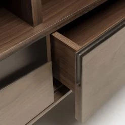 Red Living Meuble TV Kluuvi - Placage en bois véritable - Noyer / Noir 20 Red Living Meuble TV Kluuvi - Placage en bois véritable - Noyer / Noir -Meubles de salon Soldes 1000210869 200429 17354300013 DETAILS P000000001000210869