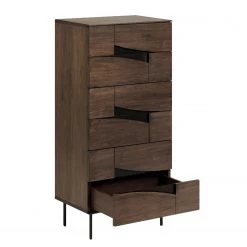 Red Living Commode Kluuvi II - Placage en bois véritable - Noyer / Noir -Meubles de salon Soldes 1000210870 200429 17354800020 DETAILS P000000001000210870