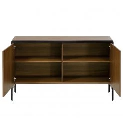 Red Living Buffet Juuka - Placage en bois véritable - Noyer / Noir -Meubles de salon Soldes 1000210884 200429 17362400063 DETAILS P000000001000210884