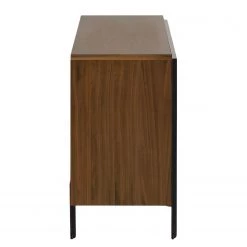 Red Living Buffet Juuka - Placage en bois véritable - Noyer / Noir -Meubles de salon Soldes 1000210884 200429 17362500064 DETAILS P000000001000210884