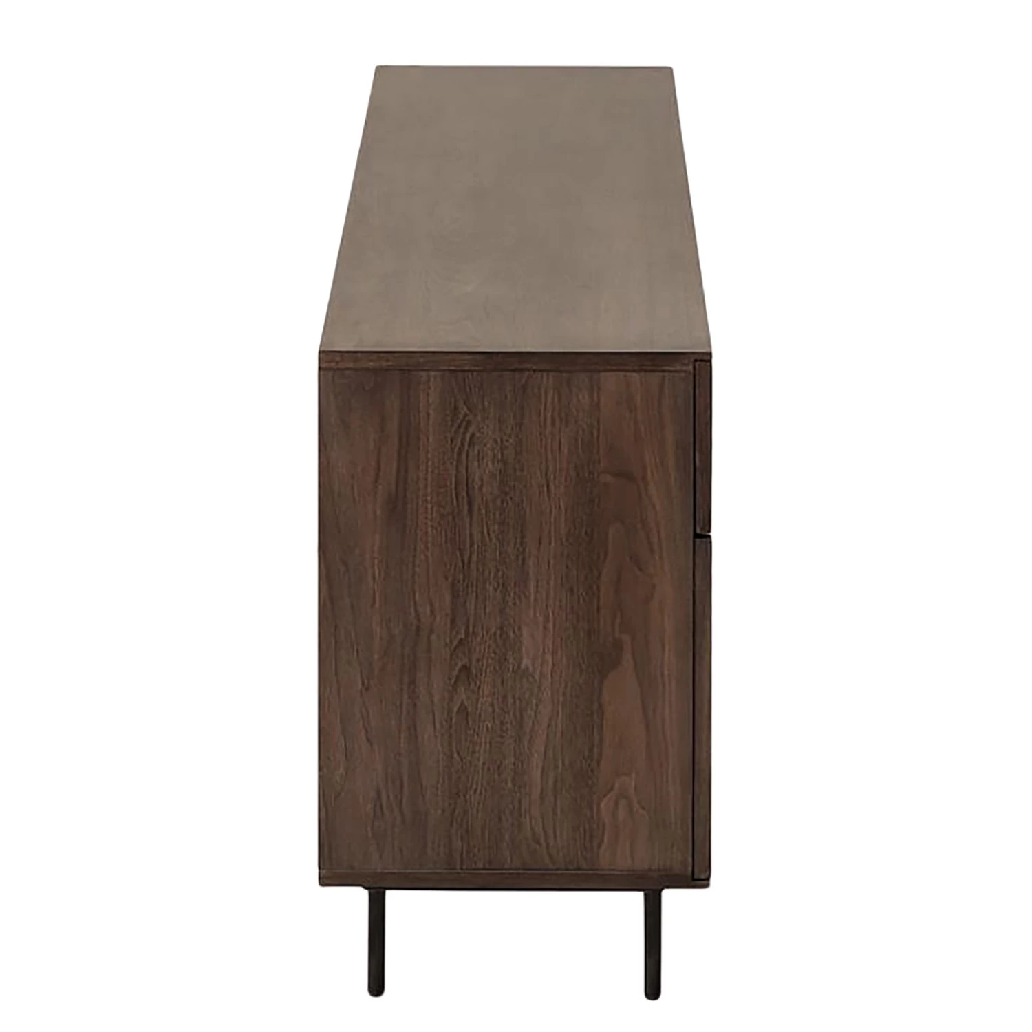 Red Living Buffet Kuuvi - Placage en bois véritable - Noyer / Noir 6 Red Living Buffet Kuuvi - Placage en bois véritable - Noyer / Noir – Image 4