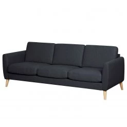 Mørteens Canapé Kustavi (3 places) - Tissu structuré - Bleu foncé