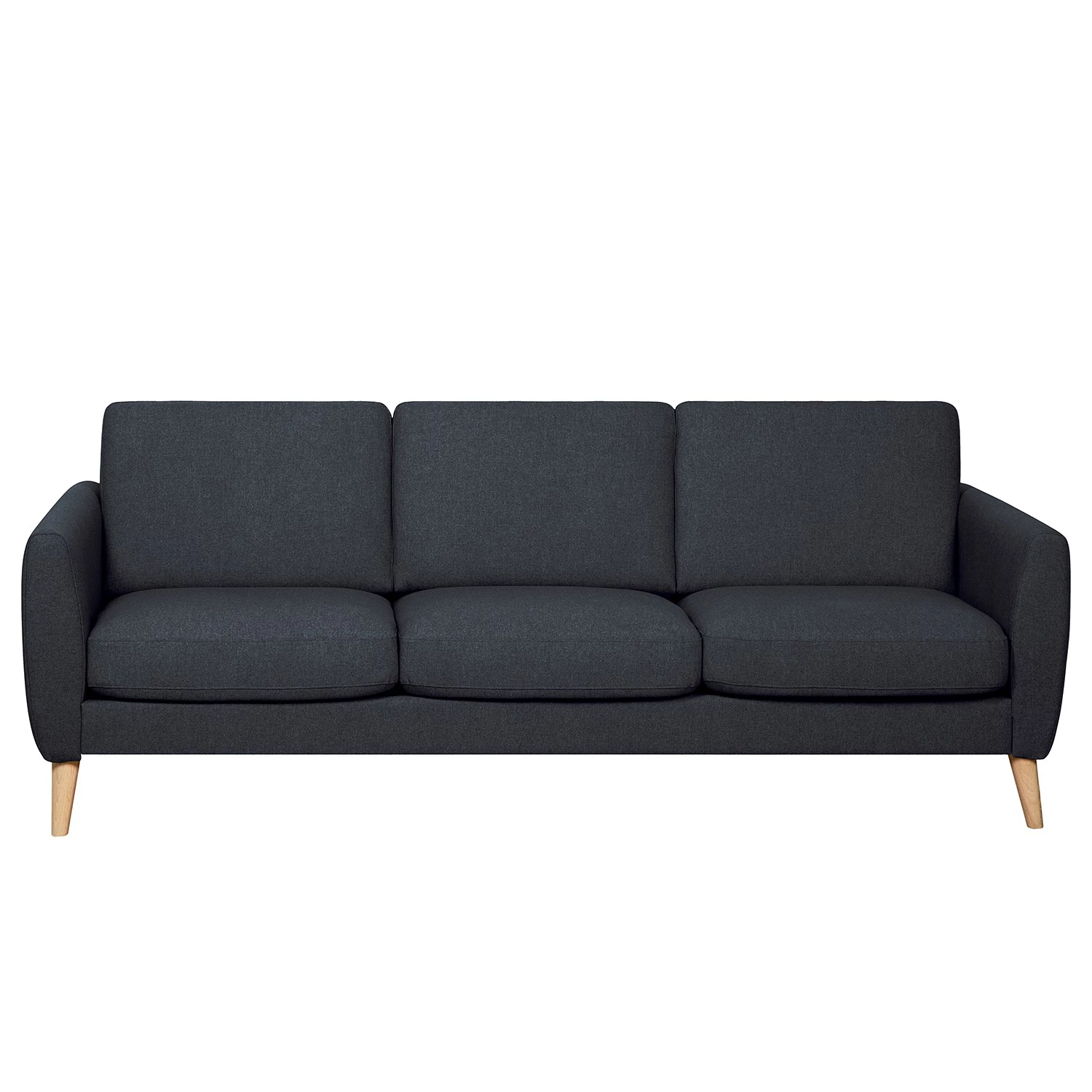 Mørteens Canapé Kustavi (3 places) - Tissu structuré - Bleu foncé 6 Mørteens Canapé Kustavi (3 places) - Tissu structuré - Bleu foncé – Image 4