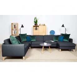 Mørteens Canapé panoramique Kustavi - Tissu structuré - Bleu foncé 18 Mørteens Canapé panoramique Kustavi - Tissu structuré - Bleu foncé -Meubles de salon Soldes 1000210930 200429 10395100538 MOOD DETAILS P000000001000210930 mood