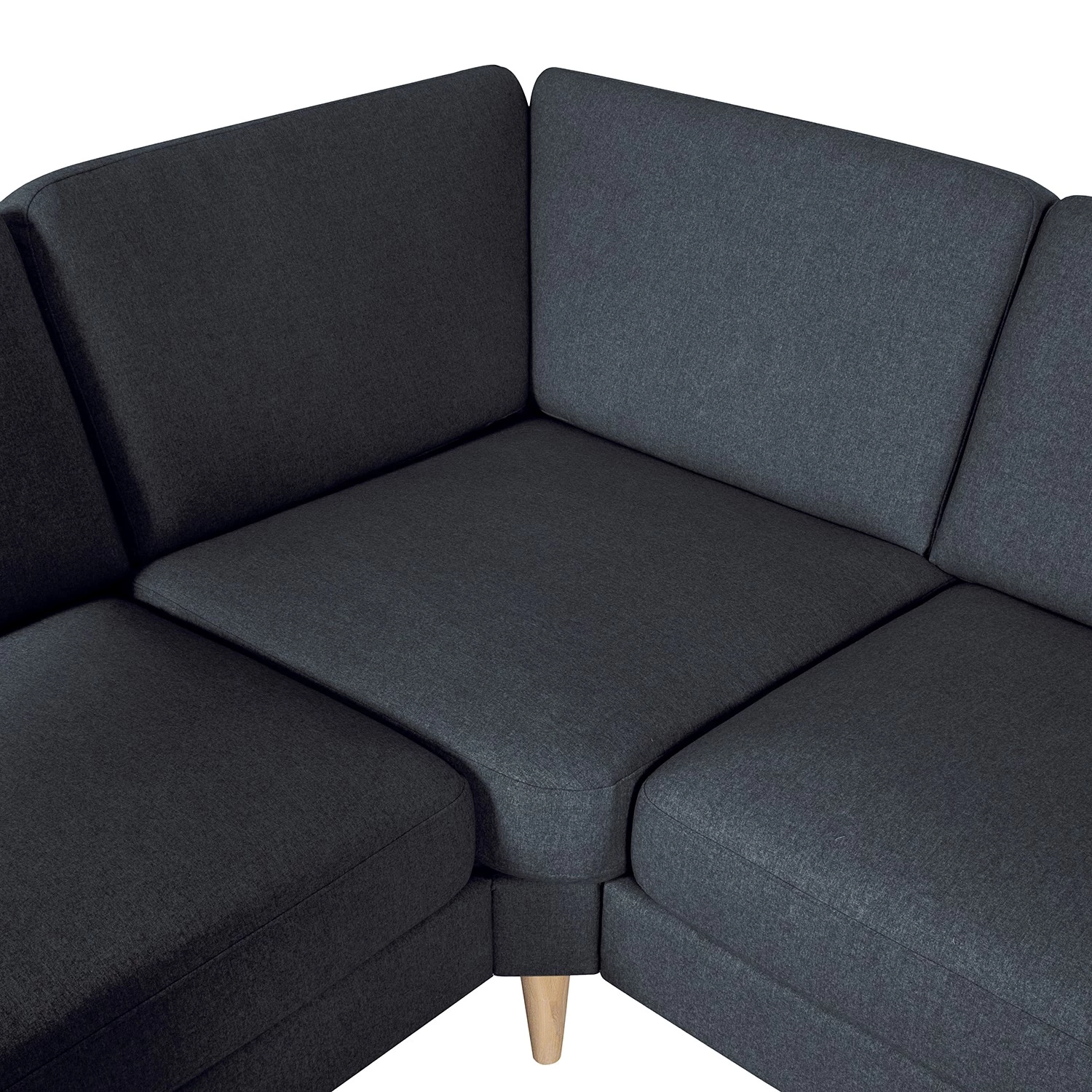 Mørteens Canapé panoramique Kustavi - Tissu structuré - Bleu foncé 11 Mørteens Canapé panoramique Kustavi - Tissu structuré - Bleu foncé – Image 9