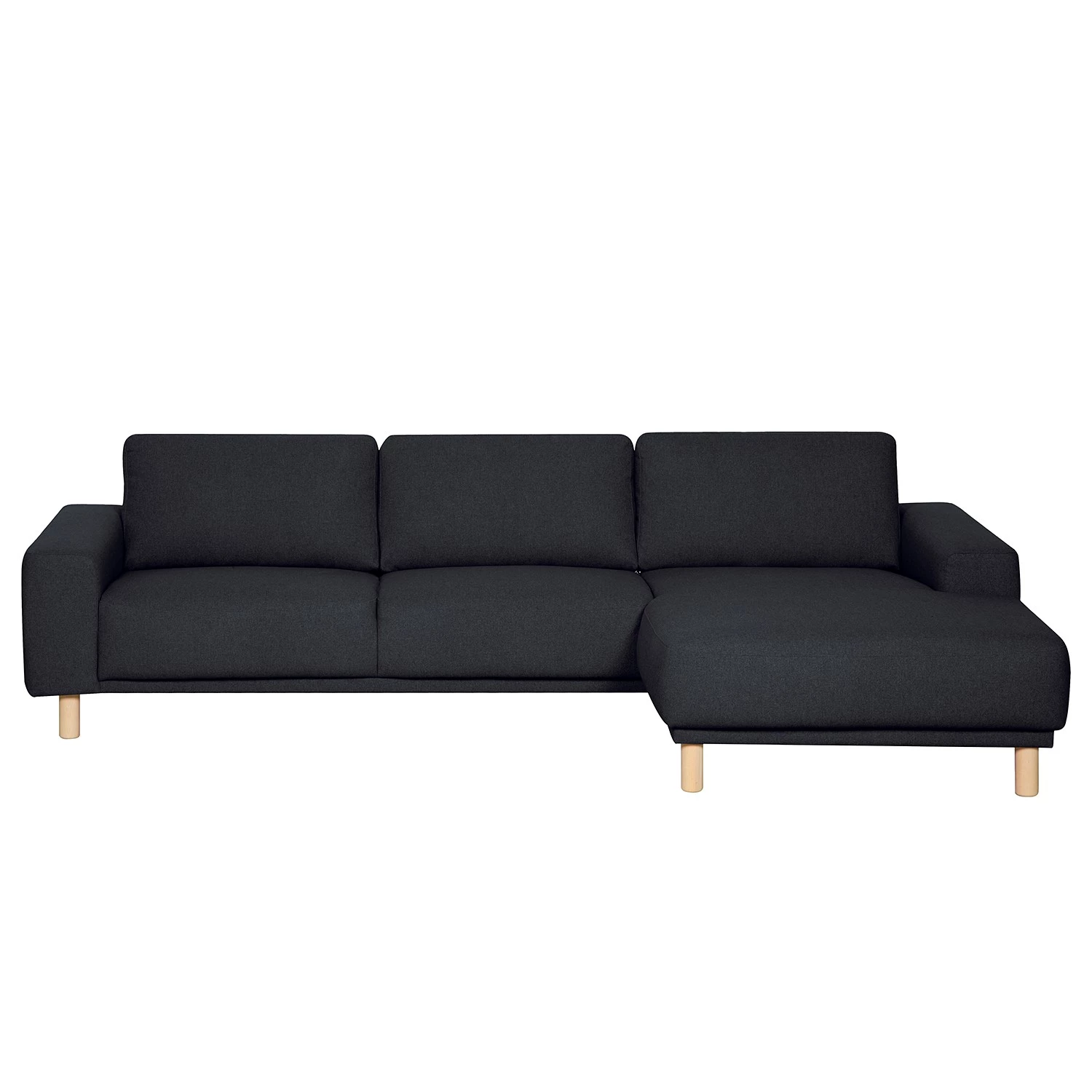 Mørteens Canapé d’angle Kotila - Tissu structuré - Bleu foncé 6 Mørteens Canapé d’angle Kotila - Tissu structuré - Bleu foncé – Image 4