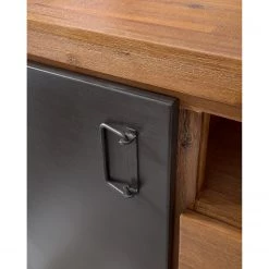 Ars manufacti Buffet Manchester V - Acacia massif / Métal - Acacia / Anthracite -Meubles de salon Soldes 1000210963 210210 12495400004 DETAILS P000000001000210963