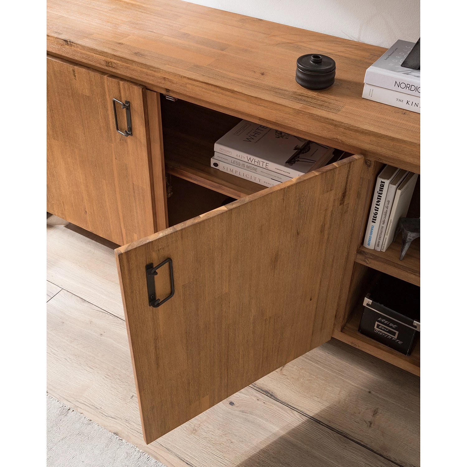 Ars manufacti Buffet Manchester VI - Acacia massif / Métal - Acacia / Anthracite 14 Ars manufacti Buffet Manchester VI - Acacia massif / Métal - Acacia / Anthracite – Image 12