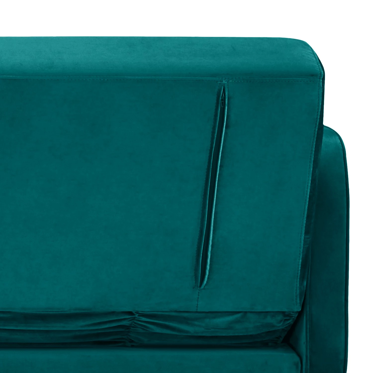 Jack & Alice Canapé convertible Daru IV - Velours - Turquoise 13 Jack & Alice Canapé convertible Daru IV - Velours - Turquoise – Image 11