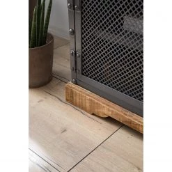 Ars manufacti Meuble TV Hunter II - Manguier massif / Métal - Manguier / Gris bleu -Meubles de salon Soldes 1000211062 210225 12530800009 MOOD DETAILS P000000001000211062 mood