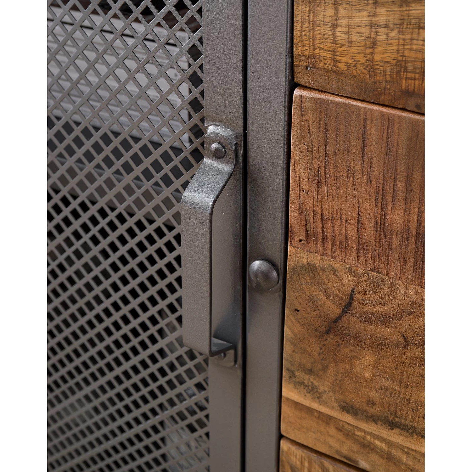 Ars manufacti Buffet Hunter II - Manguier massif / Métal - Manguier / Gris bleu 12 Ars manufacti Buffet Hunter II - Manguier massif / Métal - Manguier / Gris bleu – Image 10