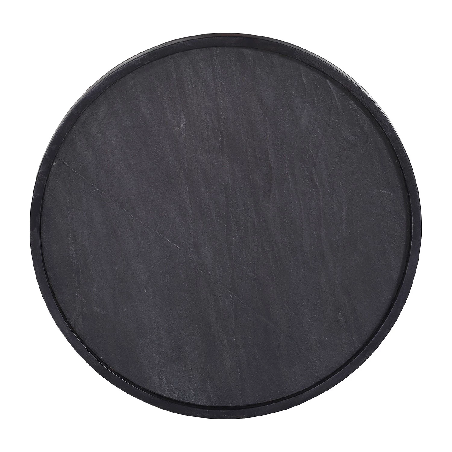 Naturoo Table basse Brookwood III - Placage en pierre véritable/ Métal - Ardoise / Noir 5 Naturoo Table basse Brookwood III - Placage en pierre véritable/ Métal - Ardoise / Noir – Image 3