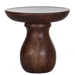 Naturoo Bout de canapé Brookwood I - Manguier massif - Manguier foncé