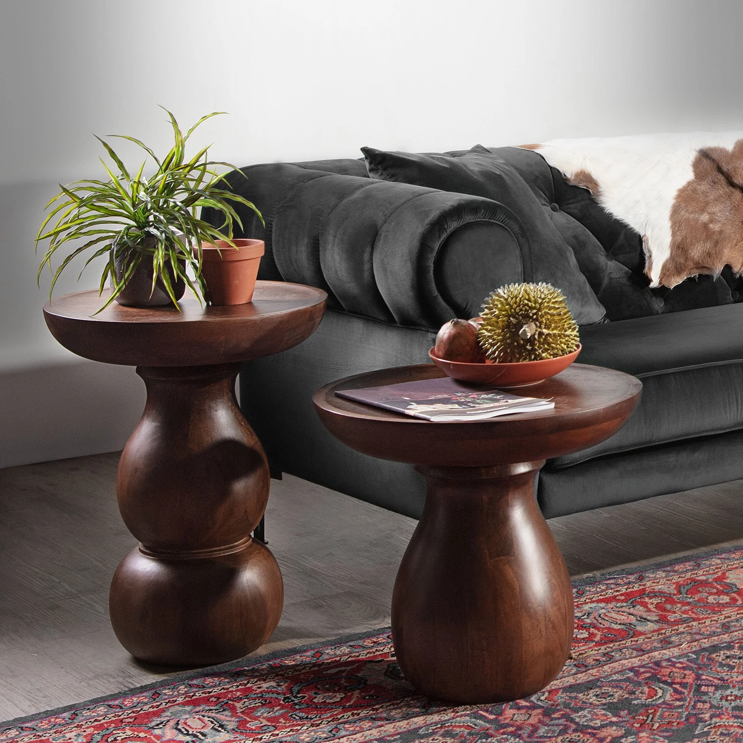 Naturoo Bout de canapé Brookwood I - Manguier massif - Manguier foncé 6 Naturoo Bout de canapé Brookwood I - Manguier massif - Manguier foncé – Image 4