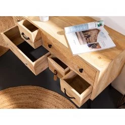 Red Living Meuble TV Latta II - Manguier massif / Métal - Manguier / Noir 12 Red Living Meuble TV Latta II - Manguier massif / Métal - Manguier / Noir -Meubles de salon Soldes 1000211436 220316 030 DETAILS P000000001000211436