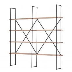 Red Living Étagère Toome I - Acacia massif / Métal - Acacia / Noir