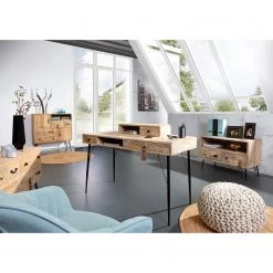 Red Living Meuble TV Latta I - Manguier massif / Métal - Manguier / Noir -Meubles de salon Soldes 1000211453 220316 021 MOOD DETAILS P000000001000211453 mood