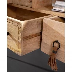 Red Living Buffet Latta - Manguier massif / Métal - Manguier / Noir 15 Red Living Buffet Latta - Manguier massif / Métal - Manguier / Noir -Meubles de salon Soldes 1000211455 220316 032 DETAILS P000000001000211455