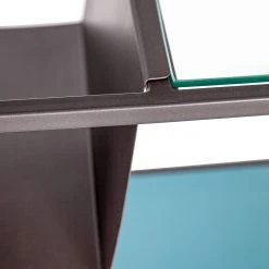 Loftscape Bout de canapé Carrabelle III - Verre / Métal - Gris / Anthracite -Meubles de salon Soldes 1000211489 200504 13495800305 DETAILS P000000001000211489