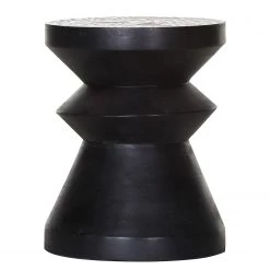 Red Living Bout de canapé Edgewood II - Manguier massif - Manguier noir / Manguier