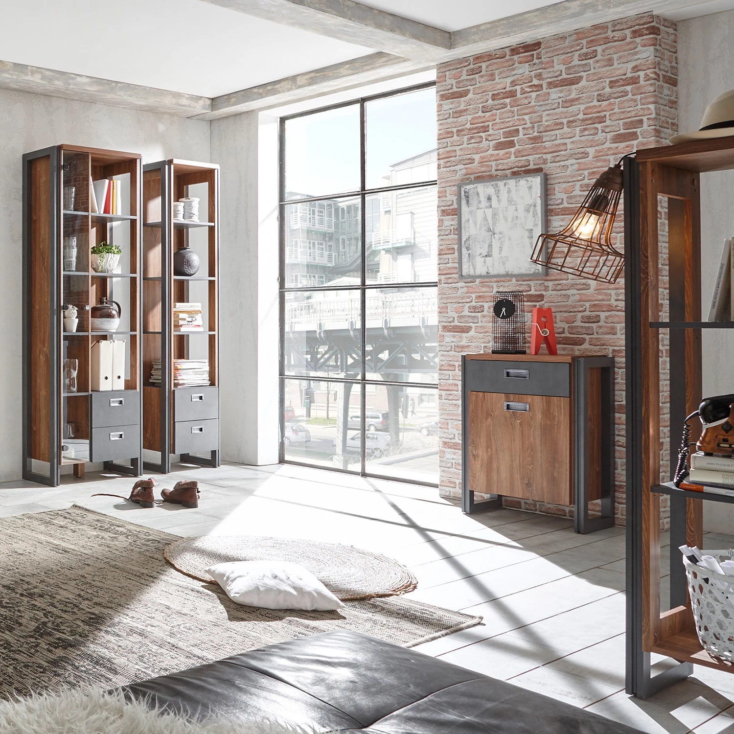 Ars manufacti Buffet Marton III - Imitation chêne Stirling / Anthracite 4 Ars manufacti Buffet Marton III - Imitation chêne Stirling / Anthracite – Image 2