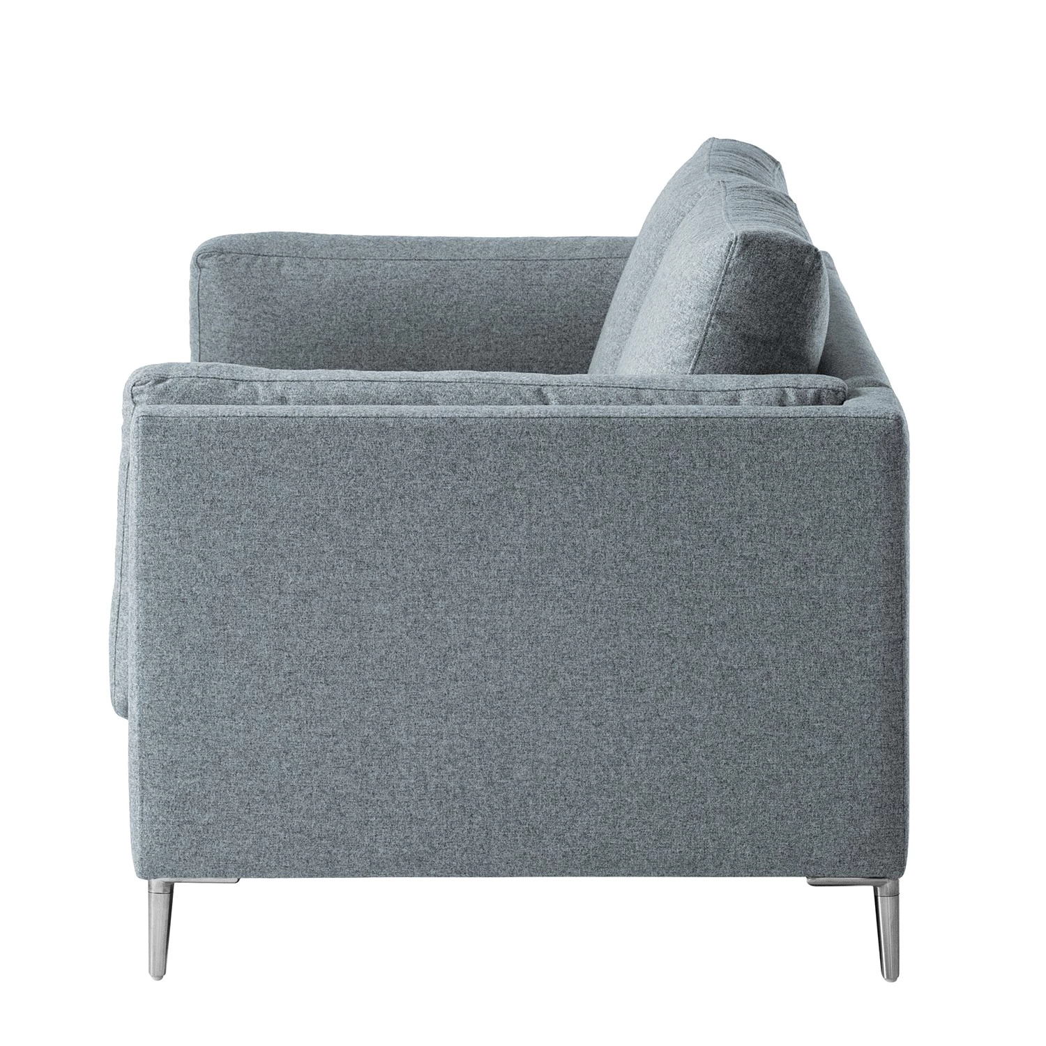 Studio Copenhagen 2 places Canapé COSO Classic+ - Tissu Inze: Gris bleu - Chrome brillant 8 Studio Copenhagen 2 places Canapé COSO Classic+ - Tissu Inze: Gris bleu - Chrome brillant – Image 6