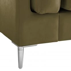 Studio Copenhagen Canapé d’angle COSO Classic+ méridienne - Cuir véritable Taru : Vert olive - Largeur : 246 cm - Méridienne courte à droite (vue de face) - Chrome brillant 48 Studio Copenhagen Canapé d’angle COSO Classic+ méridienne - Cuir véritable Taru : Vert olive - Largeur : 246 cm - Méridienne courte à droite (vue de face) - Chrome brillant -Meubles de salon Soldes 1000211865 200811 17154000283 DETAILS P000000001000211865