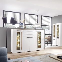 Red Living Buffet haut Parolin - Avec éclairage - Blanc 15 Red Living Buffet haut Parolin - Avec éclairage - Blanc -Meubles de salon Soldes 1000212344 200507 14285500084 MOOD DETAILS P000000001000212344 mood