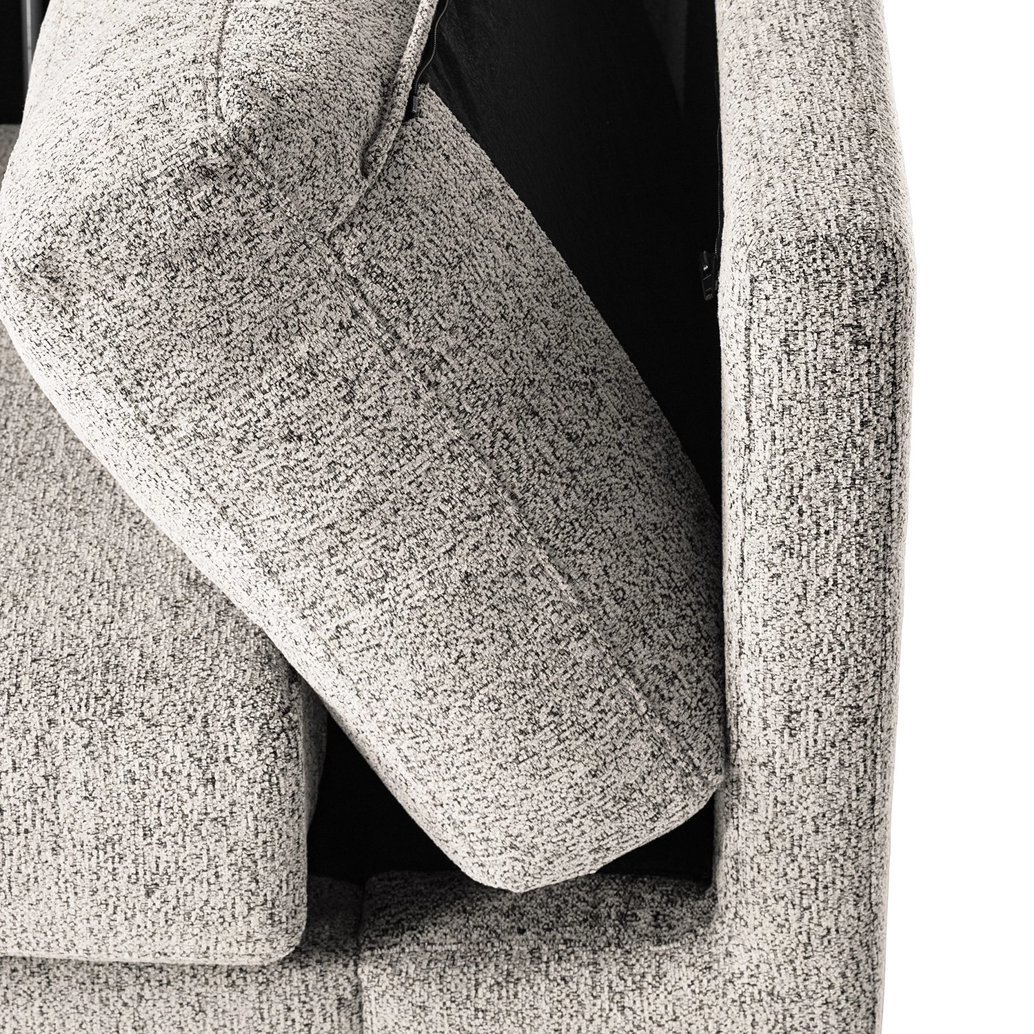 Studio Copenhagen 2-3 places Canapé COSO Classic+ - Tissu Chenille Rufi: Beige - Noir 17 Studio Copenhagen 2-3 places Canapé COSO Classic+ - Tissu Chenille Rufi: Beige - Noir – Image 15