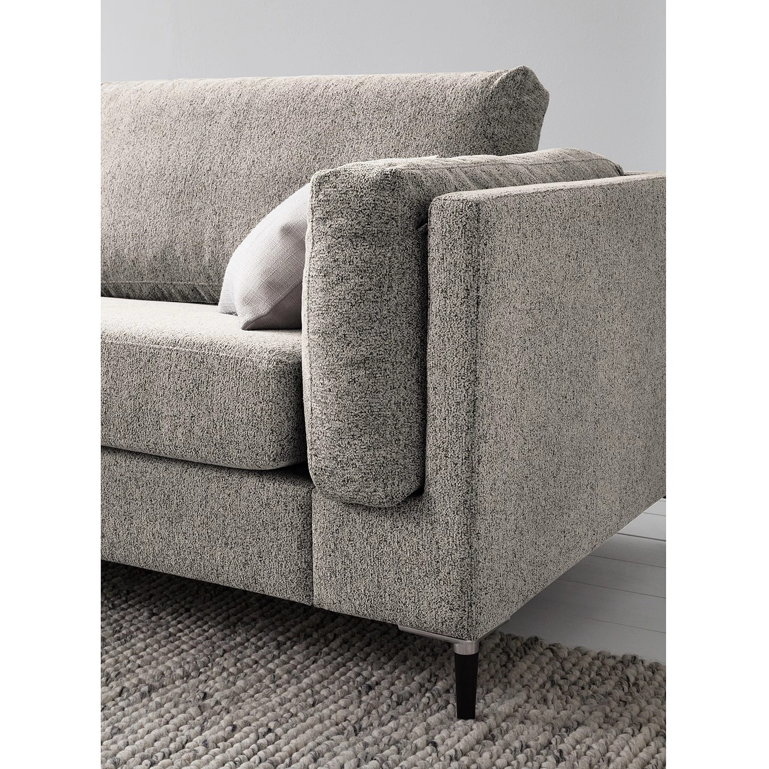 Studio Copenhagen 2-3 places Canapé COSO Classic+ - Tissu Chenille Rufi: Beige - Noir 14 Studio Copenhagen 2-3 places Canapé COSO Classic+ - Tissu Chenille Rufi: Beige - Noir – Image 12