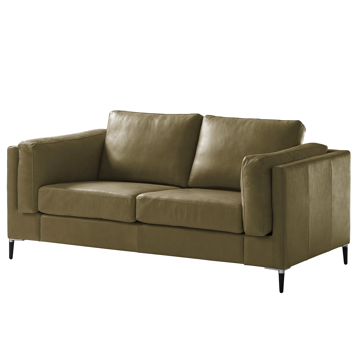 Studio Copenhagen 2 places Canapé COSO Classic+ - Cuir véritable Taru : Vert olive - Noir 3 Studio Copenhagen 2 places Canapé COSO Classic+ - Cuir véritable Taru : Vert olive - Noir